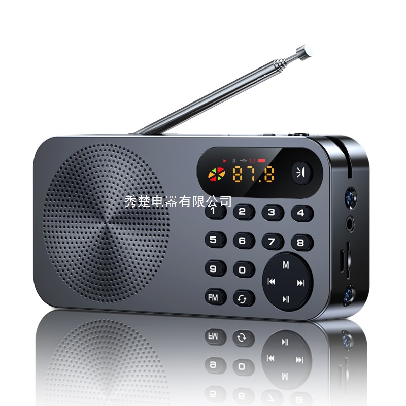 Radio for the Elderly, Portable Small Mini Speaker, Card Player, Official Standard, Other Plastics