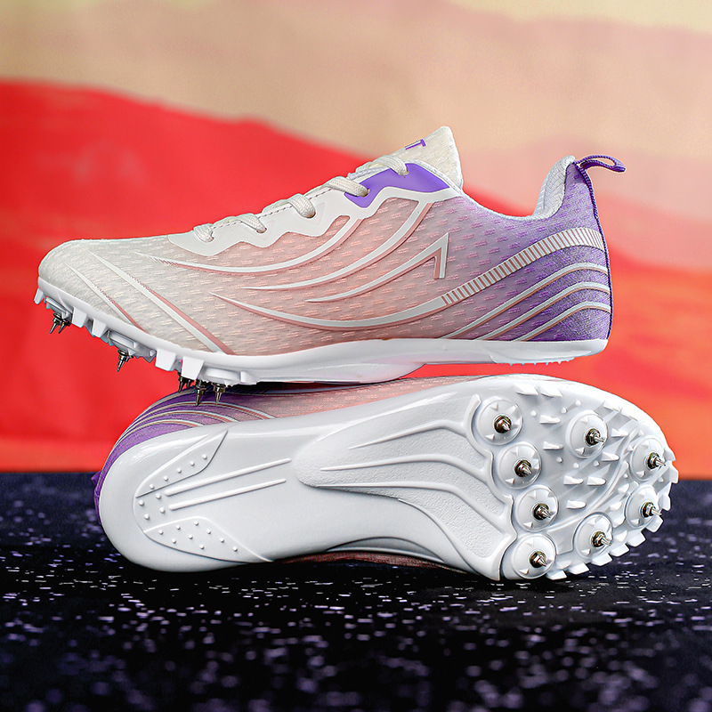 New Spike Shoes for Track and Field Sprinting, Professional Spike Shoes for Male Students, Special Spike Shoes for Female Students for High School Entrance Examination Sports, Long Jump and Middle Distance Running