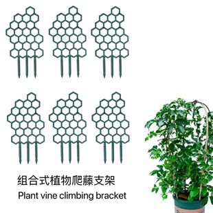 Cross-Border New Plant Climbing Vine Flower Stand Honeycomb Shape Potted Plant Anti-Lodging Support Frame Flower Plant Climbing Frame