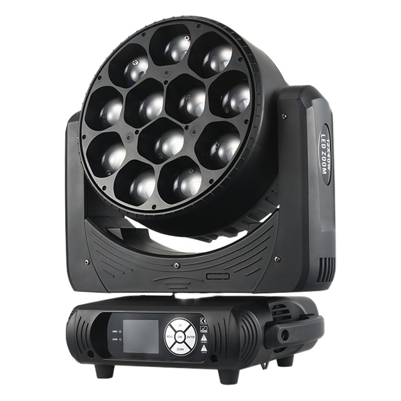 12 LED grandes ojos de abeja sacudiendo la cabeza haz de luz equipo de luz de la etapa conjunto completo efecto de barra de luz atmósfera luz teñida