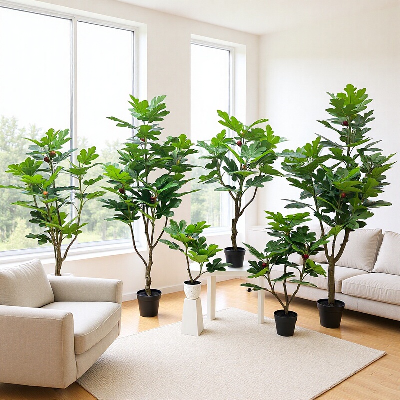 In-Stock Artificial Fig Tree Potted Plant Fake Tree Office Home Decoration Artificial Landscaping Faux Green Plant Ornament In-Stock Artificial Fig Tree Potted Plant Fake Tree Office Home Decoration Artificial Landscaping Faux Green Plant Ornament