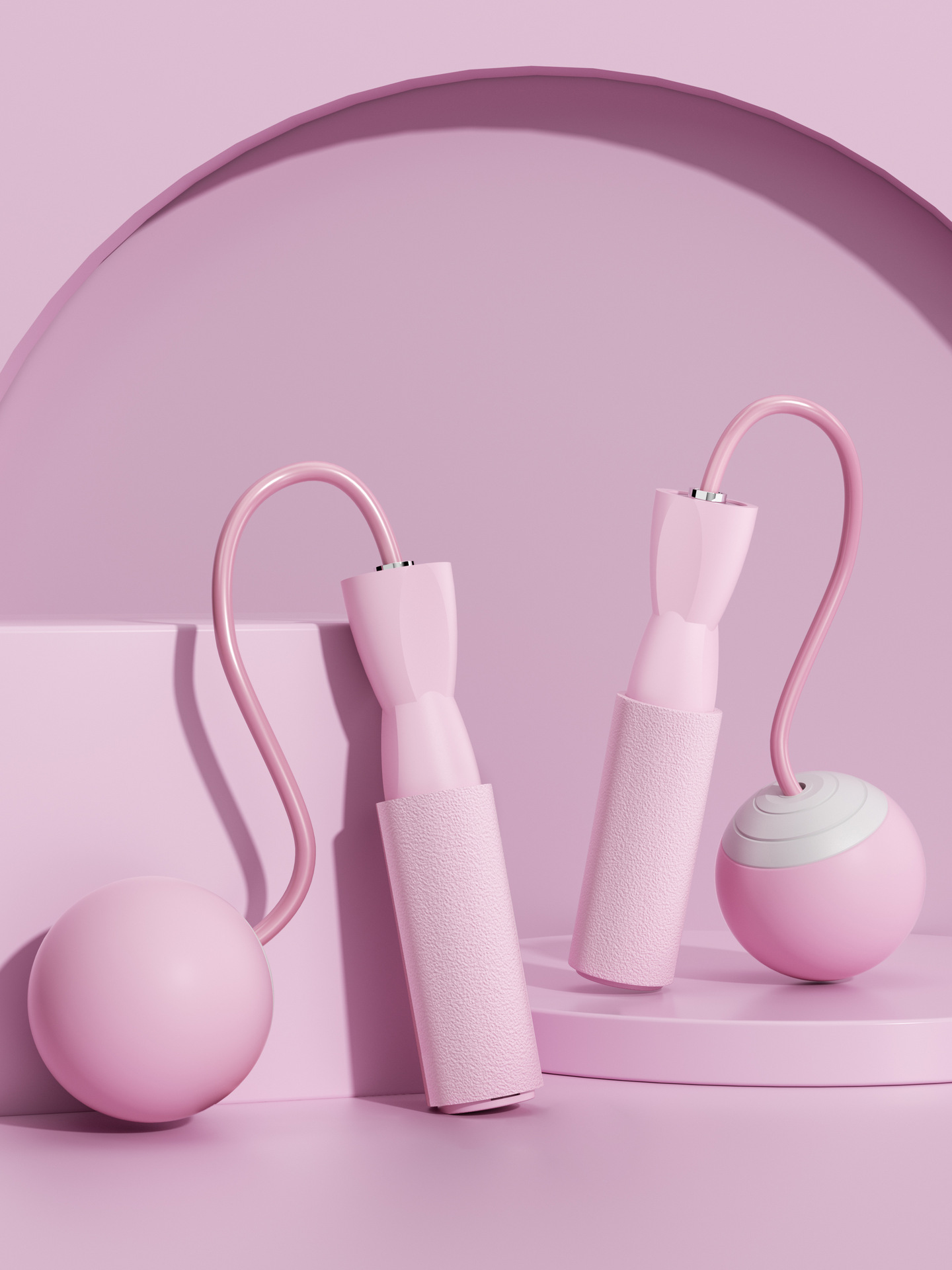핑크 큰 공