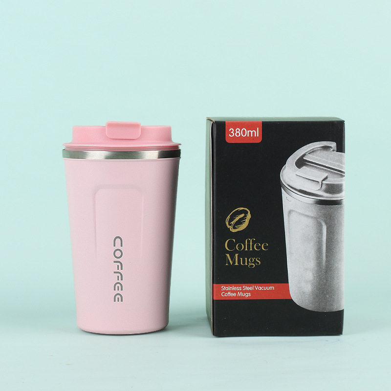 Taza de vacío de café de segunda generación de acero inoxidable 304 simple gran capacidad portátil al aire libre para hombres y mujeres taza portátil de oficina en stock