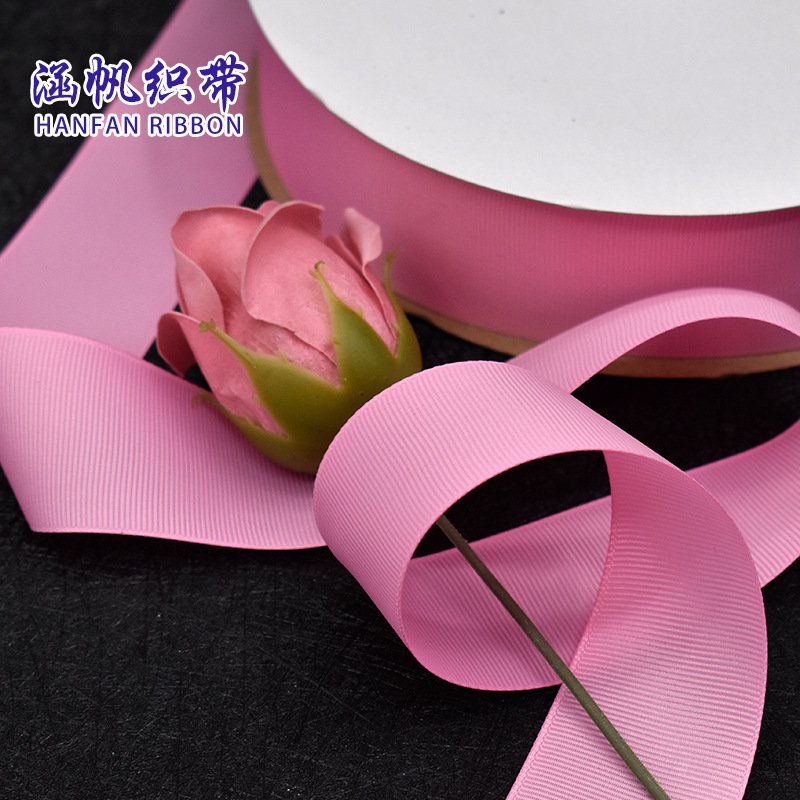 리본 스팟 도매 4CM 리브 리본 DIY 꽃 케이크 상자 포장 리본 홈 텍스타일 4피스 번들 리본