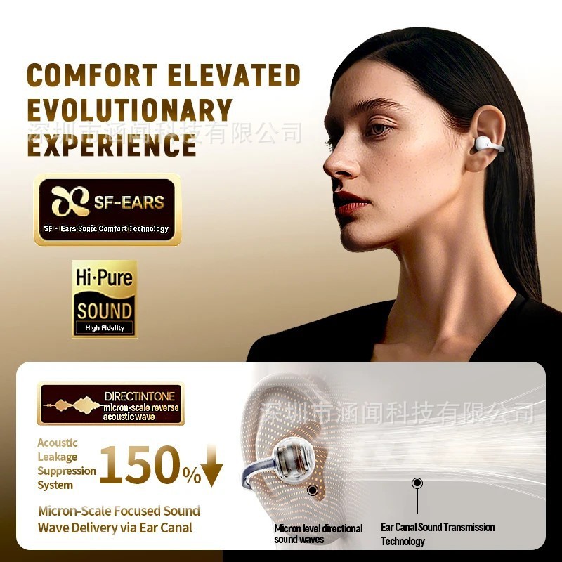 Ear Clip Earbuds 6th Gen Bluetooth Wireless Headset HD Call|undefined