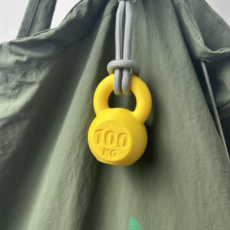 3D Printed Mini Kettlebell Pendant Fitness Equipment Keychain Sports Backpack Decoration Creative Gift for Couples