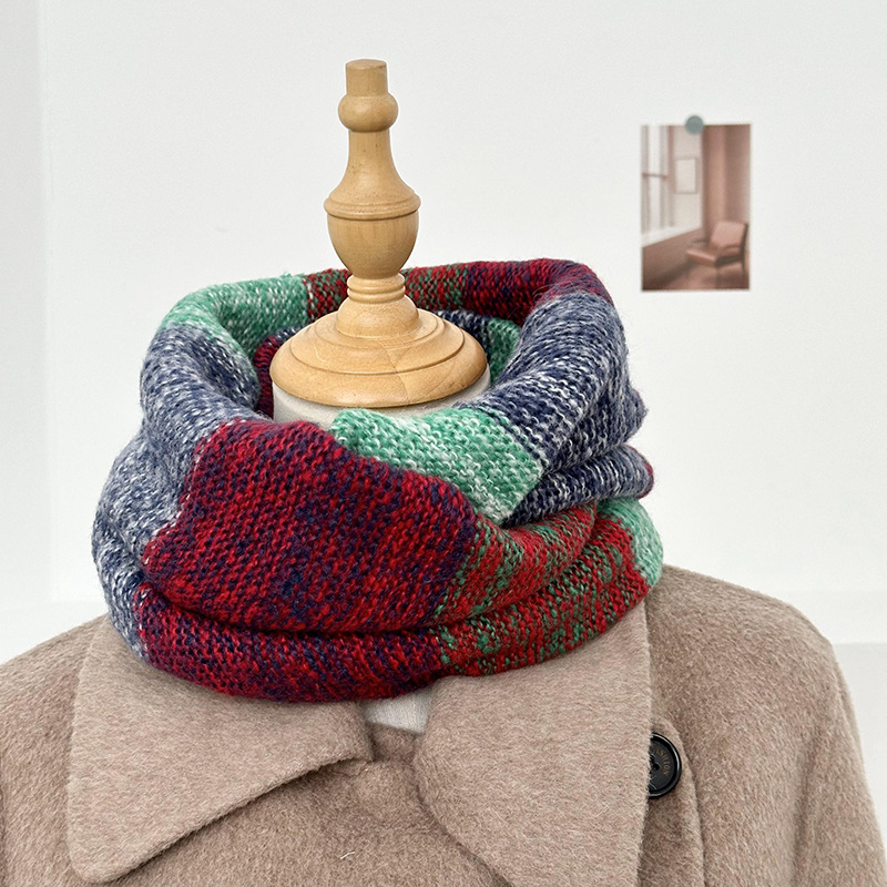 Bufandas de invierno de alta calidad de lana de punto bufandas coreanas super largas y gruesas calentamiento de cuello de mujer cuello