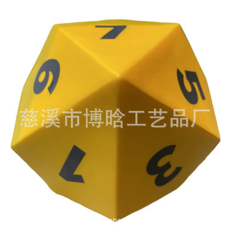 Полиуретановые игральные кости, игрушка, десятигранник