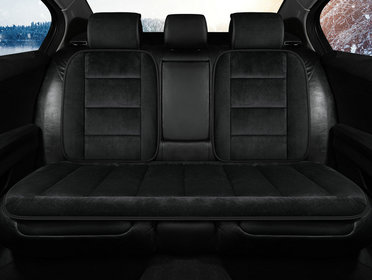 Thickened Velvet Warm Car Seat Cushion for Winter, Suitable for Sedan, Office, and Home Use, Autumn and Winter Seat Cushion for Single or Front Passenger Seat