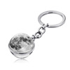 Planetary glossy crystal solar-powered, pendant, keychain