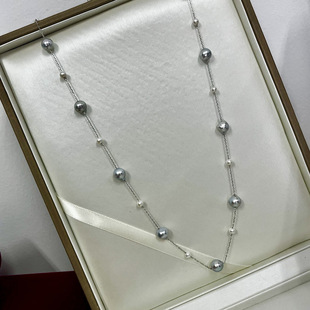 Zhuji sea water pearls are really linen akoya starling pearl necklace high-level all-match women's clavicle chain