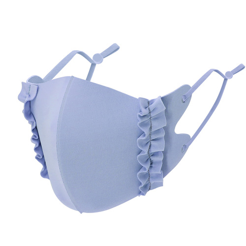 Ice silk fungus three-dimensional adjustable cloth candy color thin cool feeling sun protection breathable mask cross-border wholesale