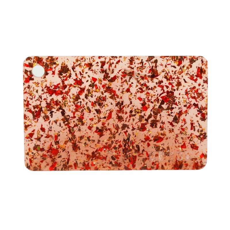 【厂家直销】高品质亚克力全透半透微透葱粉板 PMMA闪葱板