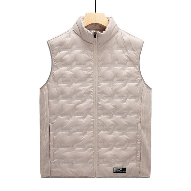 Cross-border group purchase of unisex seamless down vests for autumn and winter, warm down vests for couples, men's XL-7XL, women's