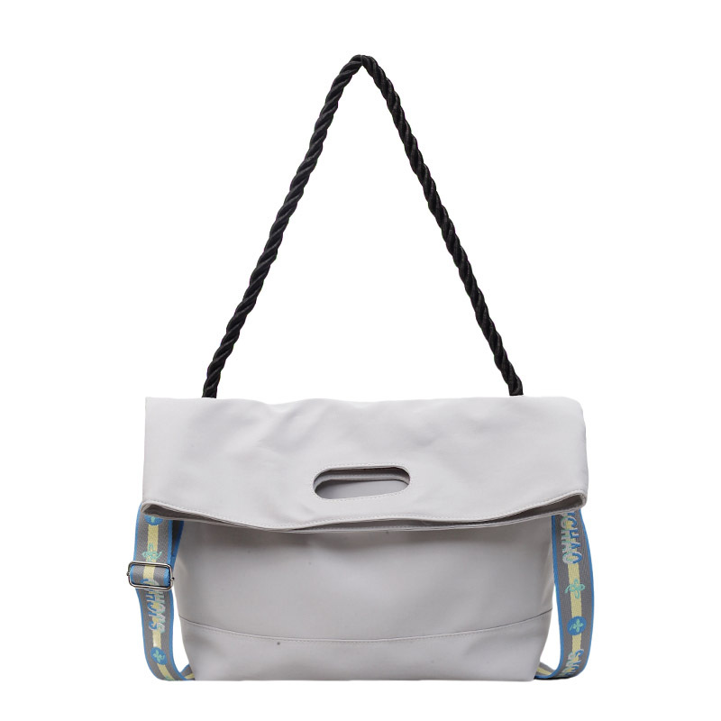 Bolso de tela de nylon de gran capacidad para mujeres 2025 verano nuevo estilo coreano simple mochila de hombro mochila de viaje casual