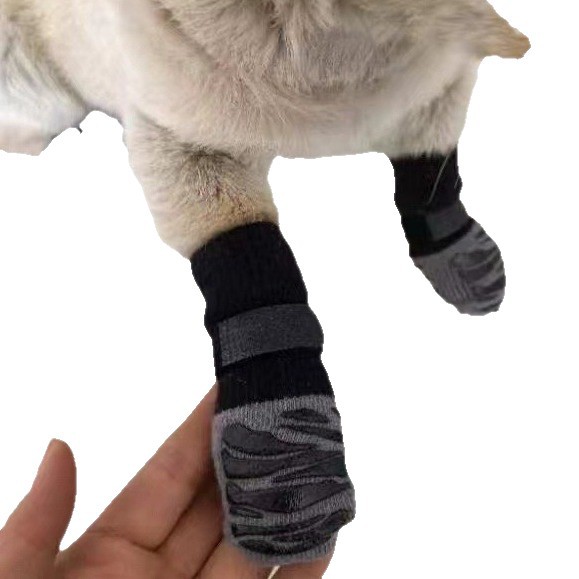 Calcetines para perros con diseño de huellas de pata, hechos de nailon, aptos para todas las estaciones, venta directa de fábrica.