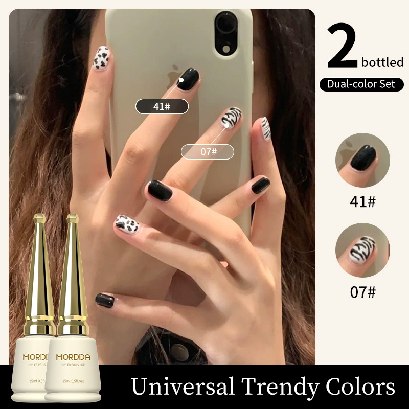 2025 nuevo traje especial de salón de manicura de color popular de color blanco mágico de champán de platino