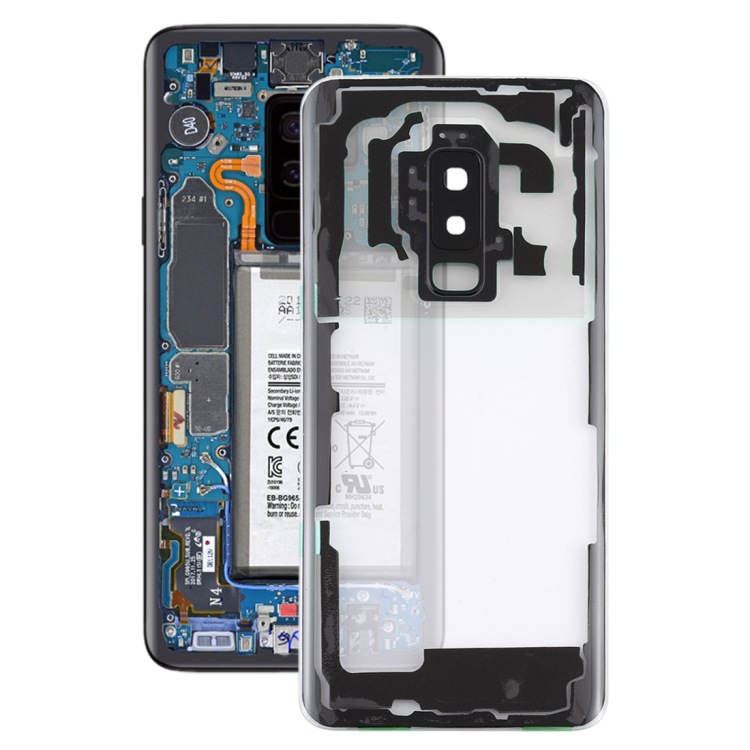 Para Samsung para Galaxy S9 + / G965F cubierta trasera transparente