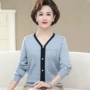 妈妈打底新款长袖薄毛衣