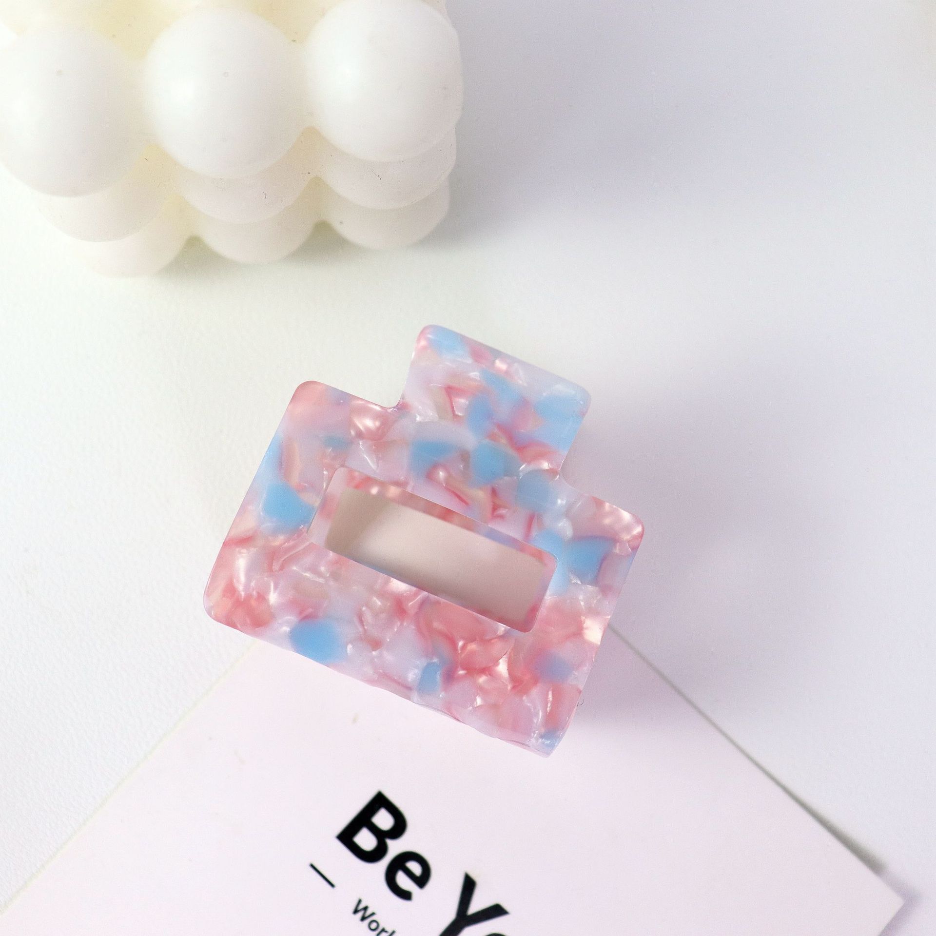 복숭아 핑크 블루