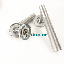 欧式304不锈钢管状网纹防火门办公室门室内木门精品网纹分体把手