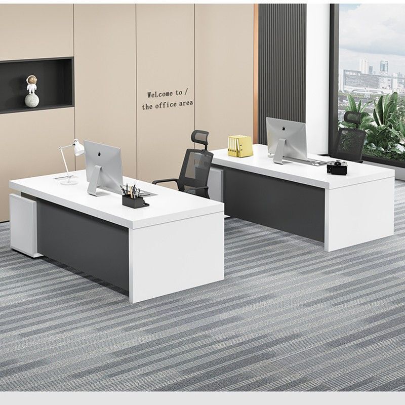Simple Modern Boss Office Computer Desk and Chair Combination Office Financial Manager Desk Executive Supervisor New Product