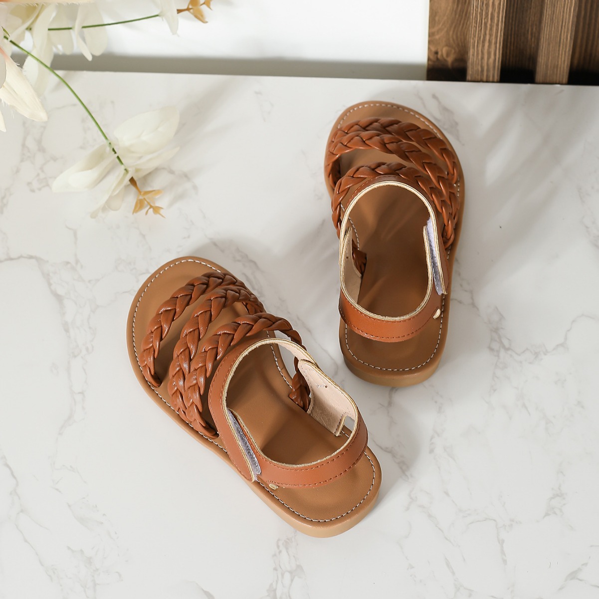 summer cute woven comfortable breathable design beach footwear for…