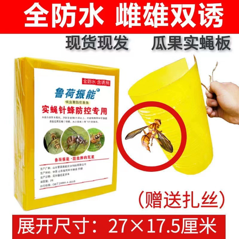 Липкая ловушка для плодовых мушек для сада и борьбы с вредителями на фруктовых деревьях.