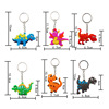 Dinosaur, keychain, transport PVC, pendant, accessory, toy, European style, Birthday gift