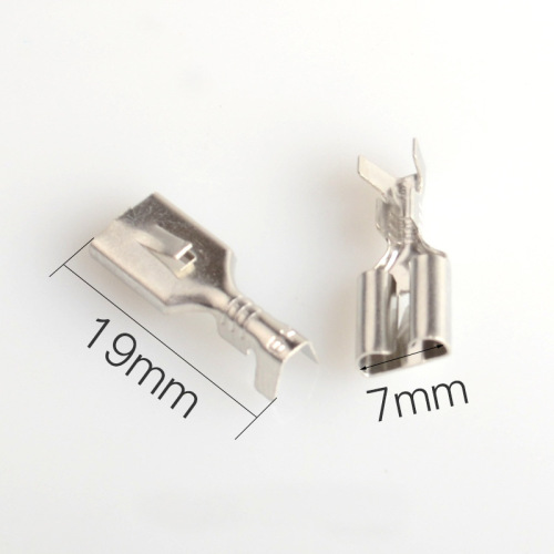 6.3mm Flat Barbed Spring 250 Female Terminal Connector Cold Pressed Terminal