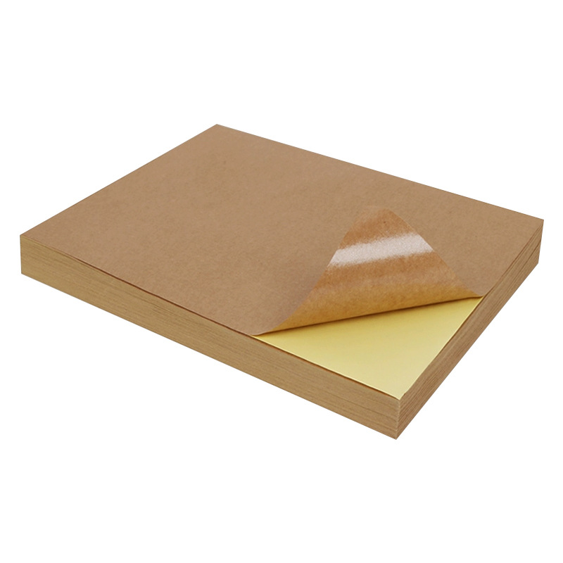 Etiqueta autoadhesiva de papel Kraft A4 etiqueta autoadhesiva de impresión láser de inyección de tinta etiqueta autoadhesiva de escritura fabricante de Papel Autoadhesivo al por mayor Autoadhesivo image 6