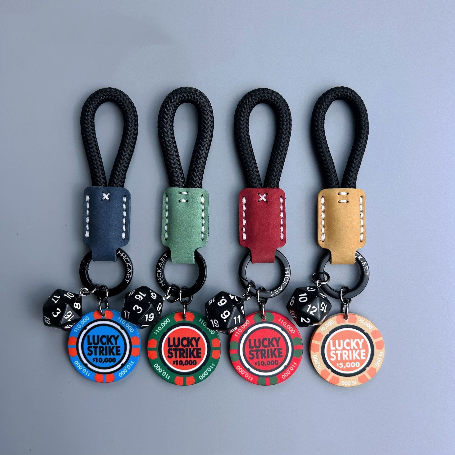 Lucky Charm Car Keychain Pendant for Men and Women, Couple Key Ring, Backpack Accessory, Small Gift