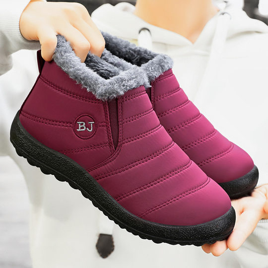 Cotton shoes winter new foreign trade couple snow boots fleece-lined thickened cotton boots polyurethane warm casual walking shoes