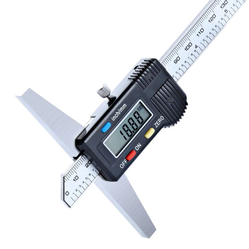 Цифровой глубиномер Shengtaixin, высокоточный электронный, 0-200-300 мм, с одинарным/двойным крюком, для измерения глубины, оптом