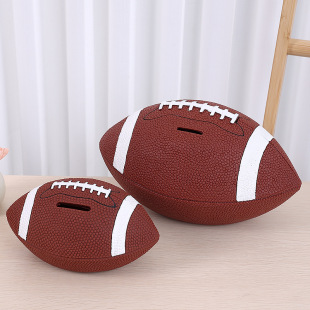 Cross-border Hot Rugby Piggy Bank Large Creative Change Vinyl Piggy Bank Coin Piggy Bank 2025 Explosive