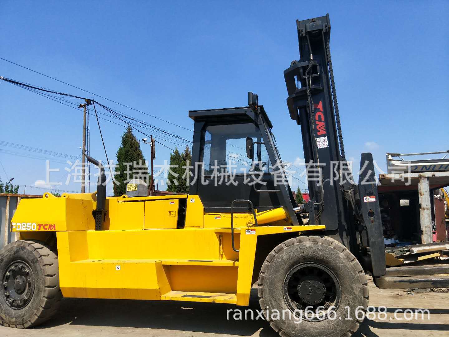 二手TCM25吨柴油叉车 出口