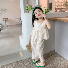 女童装时髦套装洋气童装夏季衣服2025新款儿童夏装宝宝休闲两件套