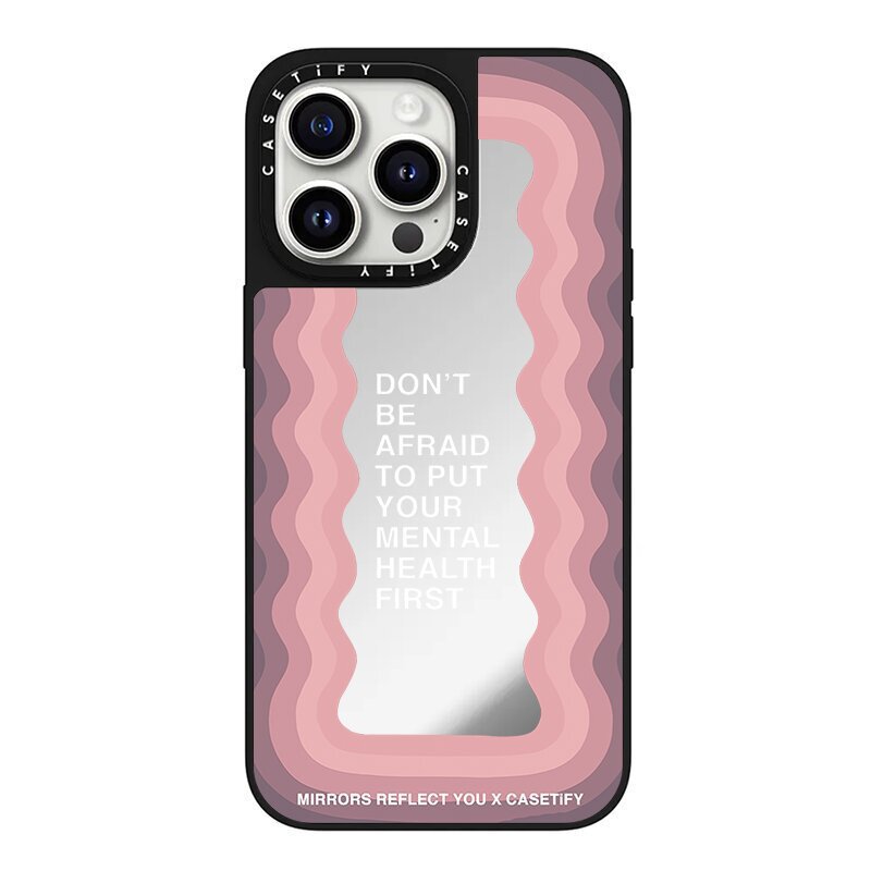 CASETiFY slogan mirror phone case Don't Be Afraid suitable for Apple 16, shockproof for iPhone 15 CASETiFY slogan mirror phone case Don't Be Afraid suitable for Apple 16, shockproof for iPhone 15