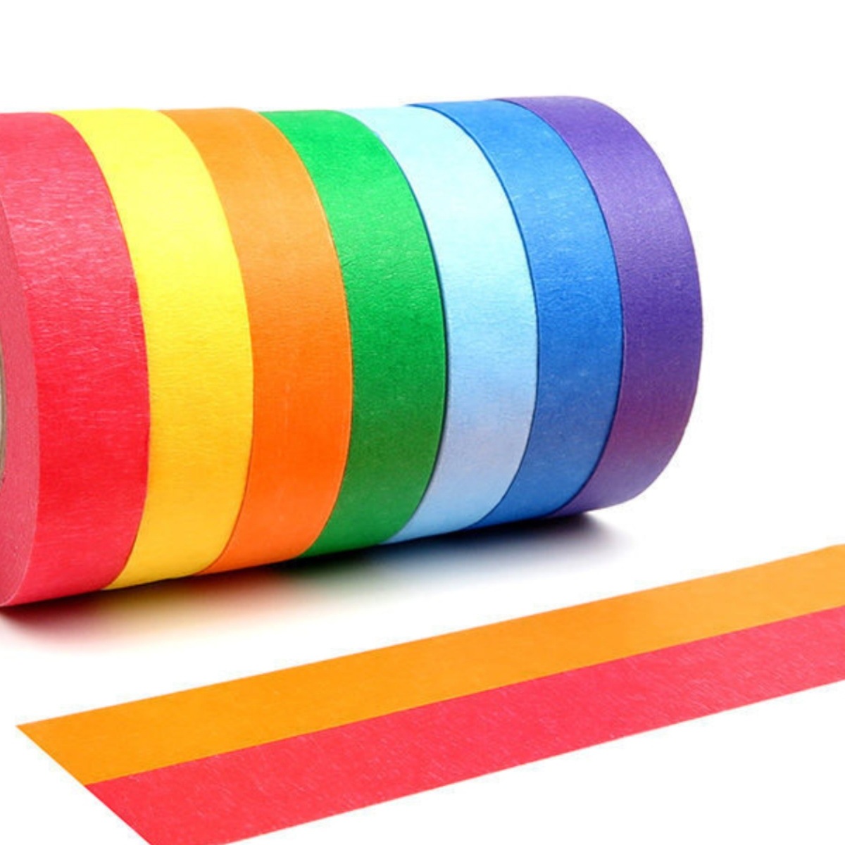 友日久彩色美纹纸胶带批发墙面无痕纸胶带美术生绘画贴画手撕美文