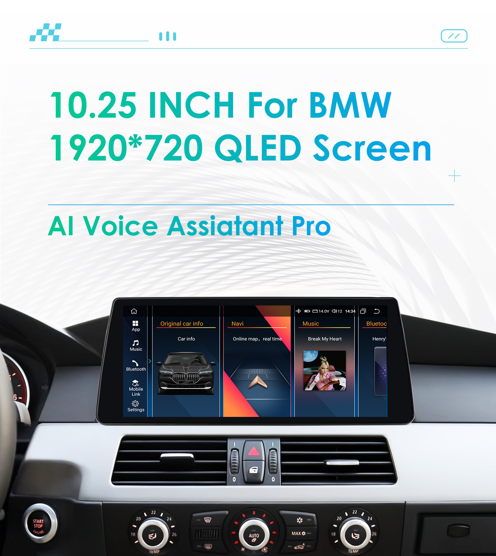 Suitable for 09-10 Bmw 5 Series E60 E61 E63 E64 Android Smart Large Screen Car Navigator Gps