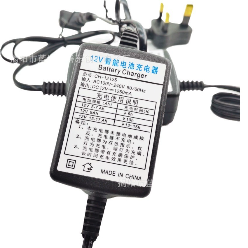 Charger, smart rechargeable battery, 12v, 12v