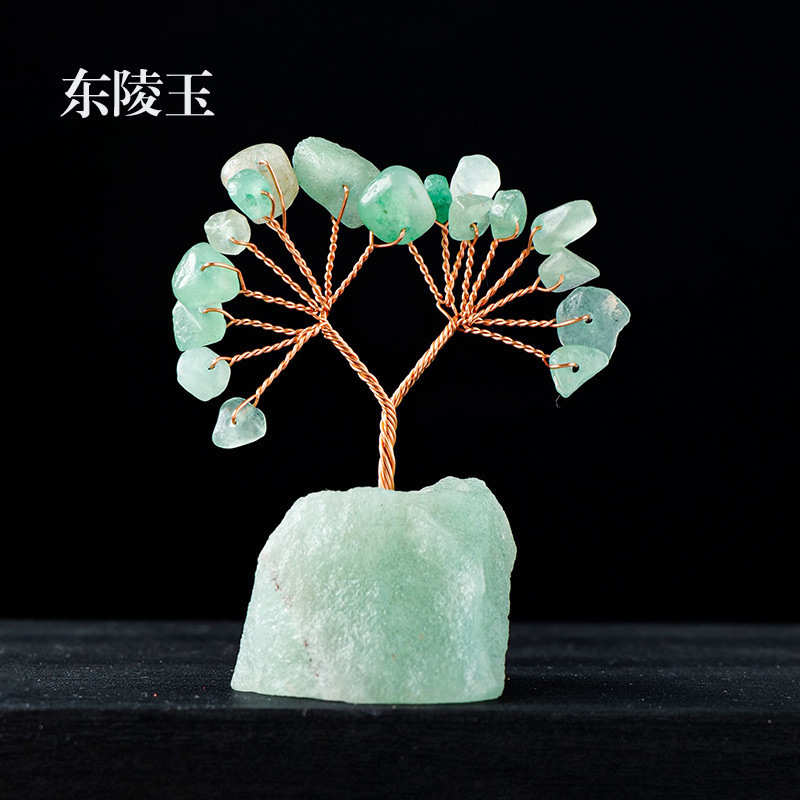 天然水晶发财树水晶树水晶摆件聚宝盆水晶摆件招财摆件水晶树摆件|undefined