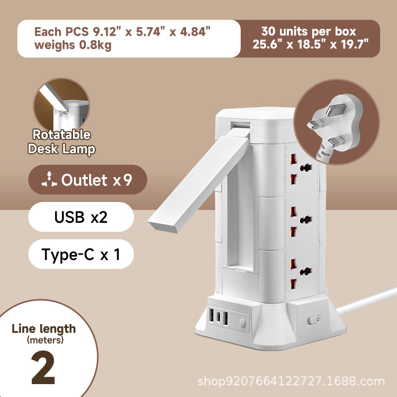 Inglés-2 metros-3 capas/USB/luz nocturna