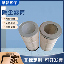 工业除尘滤芯滤筒螺杆喷砂机抛丸机覆膜阻燃防静电滤芯除尘滤筒