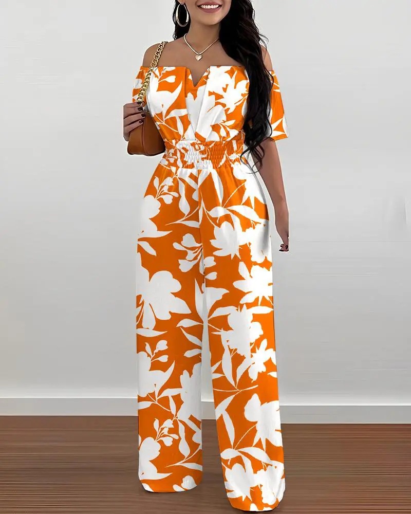 Women's Holiday Street Retro Streetwear Printing Full Length Jumpsuits display picture 4