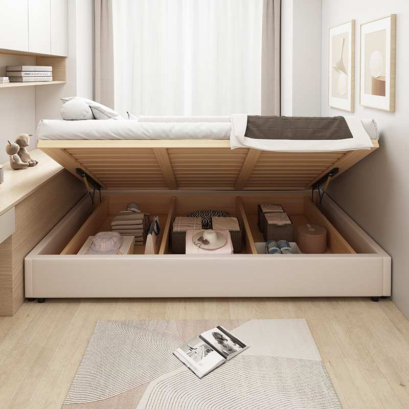 Marco de la cama + colchón de coco de primavera