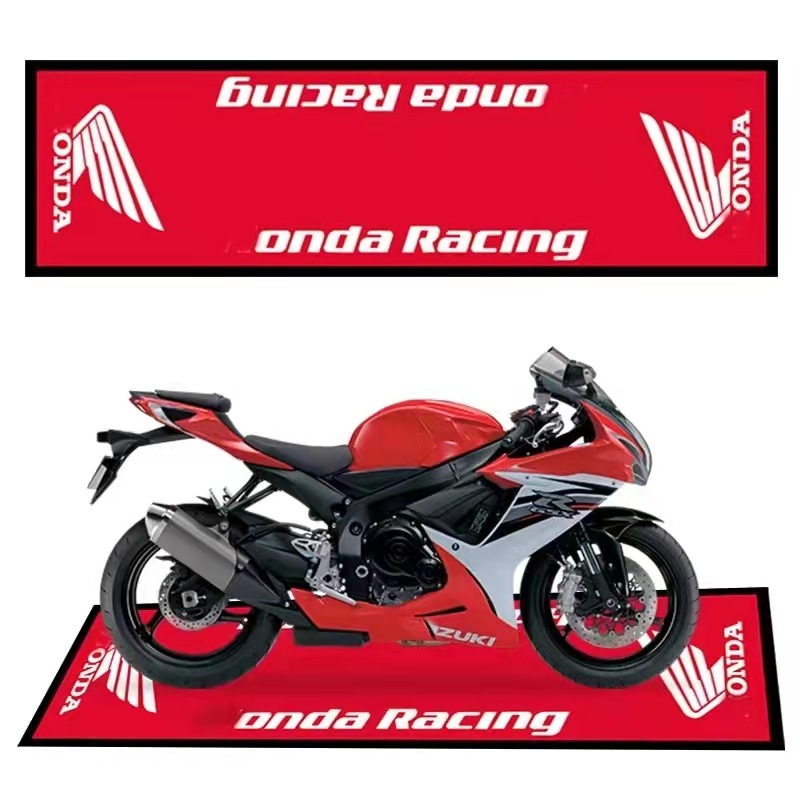 摩托车个性展示地垫 川崎杜卡迪汽车展示地毯地垫 加印logo展示垫