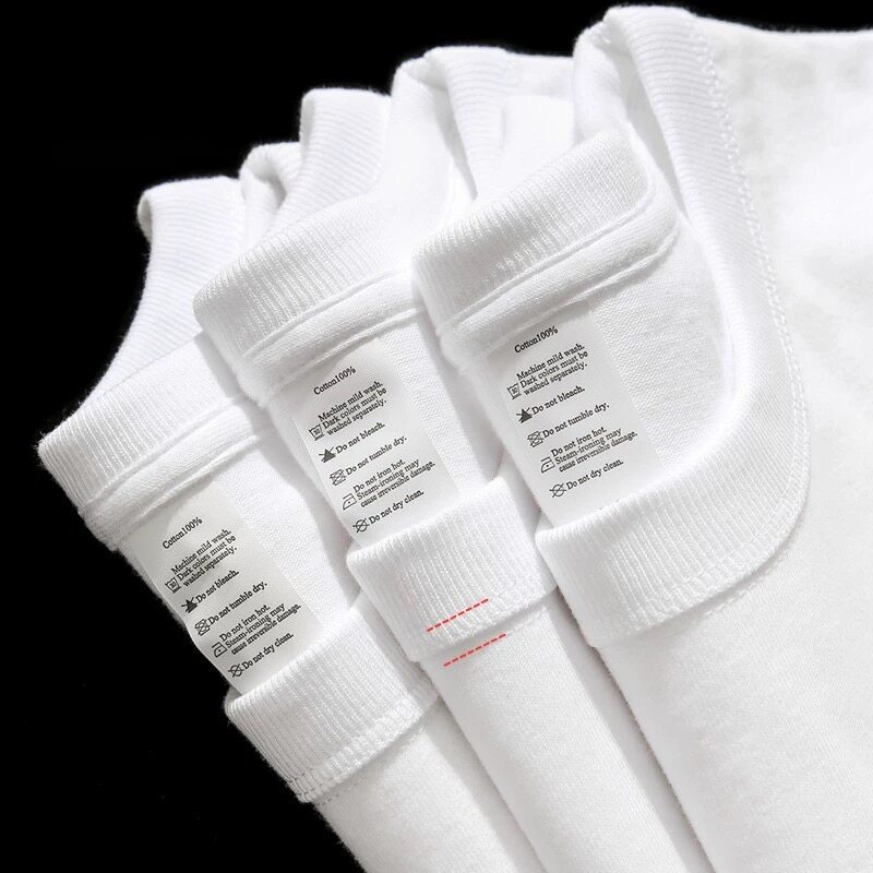 White Pure Cotton Short-Sleeve T-Shirt for Women, Summer 2026 New Style, Solid Color Versatile Loose-Fitting Base Layer Top White Pure Cotton Short-Sleeve T-Shirt for Women, Summer 2026 New Style, Solid Color Versatile Loose-Fitting Base Layer Top