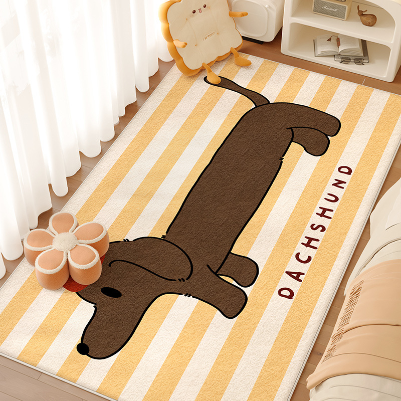 S 페르시아 벨벳 스트라이프 소시지 개