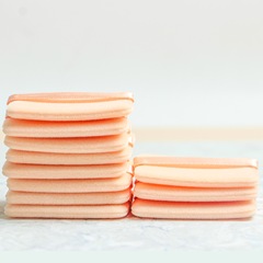 Encrypted square velvet powder puff, ultra-thin compact powder puff, KIK0 replacement powder puff, compatible with multiple compacts